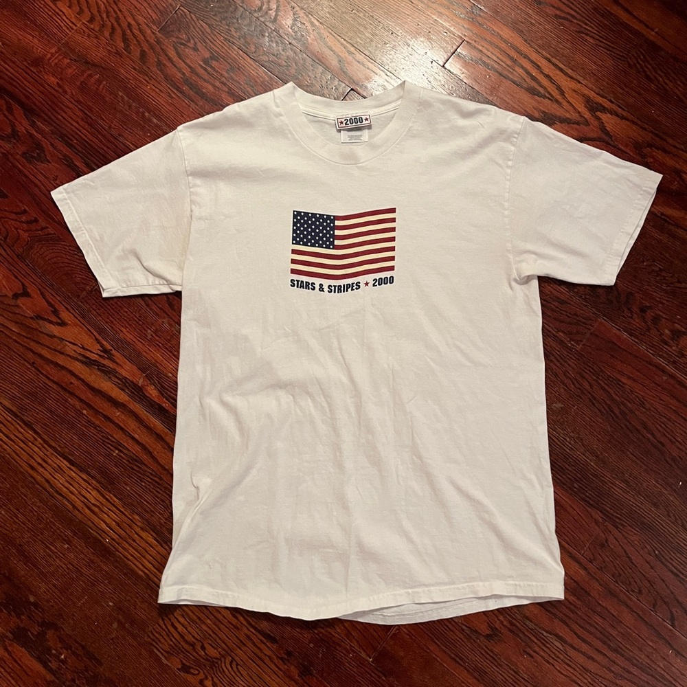 Vintage 2000 American Flag Shirt Large